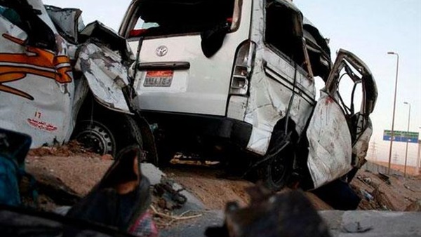 ارتفاع ضحايا حادث صحراوي بني سويف إلى 10