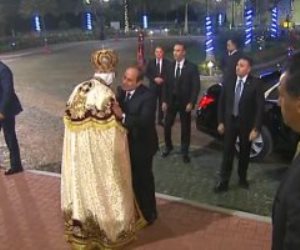 الرئيس السيسى يصل كاتدرائية العاصمة الإدارية لتقديم التهنئة بعيد الميلاد