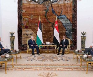 الرئيس السيسي يستقبل نظيره الفلسطينى محمود عباس فى قصر الاتحادية