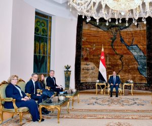 الرئيس السيسي يستقبل وزير الخارجية الأمريكي بحضور اللواء عباس كامل (صور)
