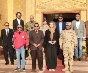 محافظ شمال سيناء يستقبل وزيرة دفاع هولندا خلال زيارتها لمدينة العريش (صور)
