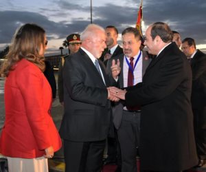 الرئيس السيسى يودّع نظيره البرازيلى لولا دا سيلڤا بعد انتهاء زيارته لمصر