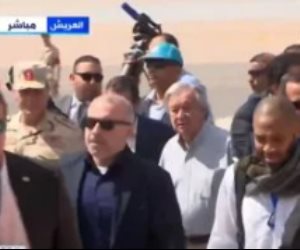 الأمين العام للأمم المتحدة أنطونيو جوتيريش يبدأ زيارة لمدينة العريش (شاهد)