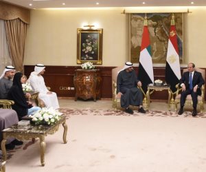 الرئيس السيسي يستقبل الشيخ محمد بن زايد في "لقاء أخوي" لبحث سبل التعاون (فيديو)