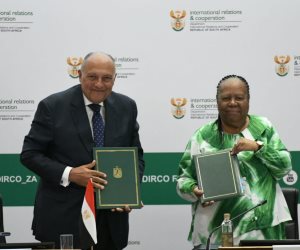 وزيرا خارجية مصر وجنوب أفريقيا يترأسان أعمال الدورة العاشرة للجنة المشتركة بين البلدين