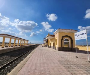 وزارة النقل تكشف عن أحدث صور لمحطة سكك حديد بالوظة بسيناء