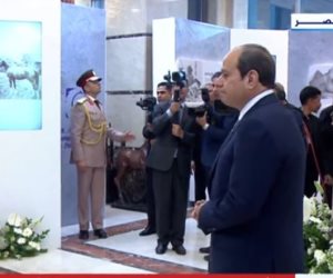 الرئيس السيسي يجرى جولة تفقدية داخل البطولة العربية العسكرية للفروسية