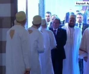 الرئيس السيسى يصل مسجد السيدة زينب لافتتاح أعمال تطويره