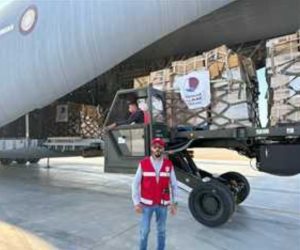 مطار العريش يستقبل طائرة باكستانية تقل 95 طن مساعدات إنسانية لقطاع غزة 