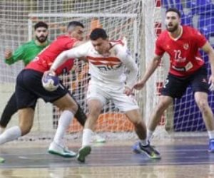 فى ثانى مواجهات نهائى محترفى اليد .. تعادل الأهلى والزمالك 14-14 بالشوط الأول 