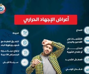 وزارة الصحة تكشف عن أعراض الإجهاد الحرارى