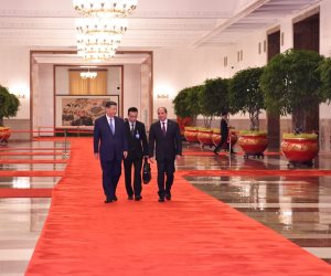 الرئيس السيسى ونظيره الصينى يشهدان توقيع اتفاقية خطة تطوير مبادرة الحزام والطريق