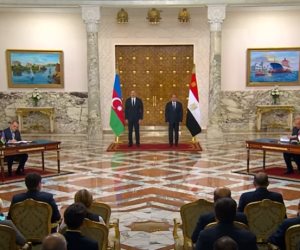 الرئيس السيسي ورئيس أذربيجان يشهدان مراسم توقيع عدد من الاتفاقيات المشتركة