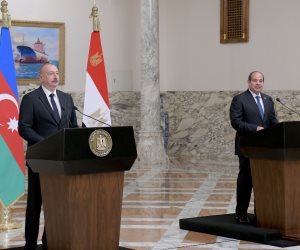 الرئيس السيسى: الملفات الإقليمية كانت حاضرة فى المباحثات مع رئيس أذربيجان