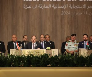 "القومى لحقوق الإنسان": كلمة الرئيس السيسى وضعت أجندة للإغاثة ‏الإنسانية بغزة