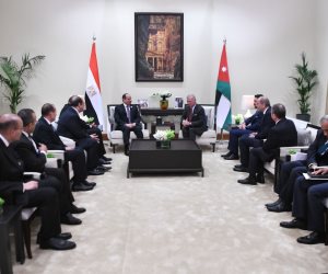 الرئيس السيسي يلتقي ملك الأردن: نرفض أي محاولات لتهجير الفلسطينيين ونواصل الدعم الإنساني