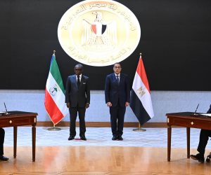 رئيس الوزراء ونائب رئيس غينيا الاستوائية يشهدان توقيع مُذكرة تفاهم في مجال التعاون الأمني