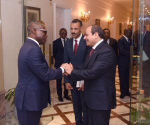 الرئيس السيسي يستقبل نائب رئيس غينيا الاستوائية والوفد المرافق له