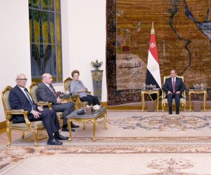 الرئيس السيسي يستقبل رئيسة بنك التنمية الجديد.. ويؤكد اعتزاز مصر باستضافة الملتقى الدولى الأول للبنك