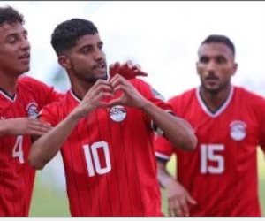منتخب مصر الأولمبي يحرز الهدف الأول على نظيرة العراقى