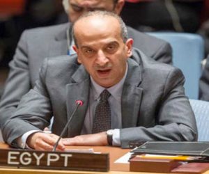 مندوب مصر بالأمم المتحدة يدين الانتهاكات الممنهجة ضد المدنيين فى غزة