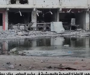 «القاهرة الإخبارية» تعرض تقريرا عن أوضاع النازحين فى خان يونس بغزة