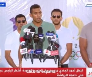 أحمد الجندى من العلمين: نتمنى تحقيق عدد أكبر من الميداليات بأولمبياد لوس أنجلوس