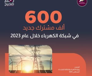 600 ألف مشترك جديد بشبكة التوزيع خلال عام 2023.. «الكهرباء»: تعاون مصري صيني لتحديد وحساب نقاط التلاعب في الاستهلاك وفصل التيار