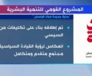 «إكسترا نيوز» تعرض تقريرا حول المشروع القومي للتنمية البشرية.. بداية جديدة لبناء الإنسان