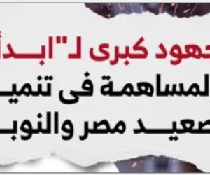   جهود كبرى لـ"ابدأ" فى تنمية صعيد مصر والنوبة