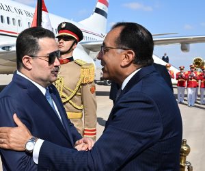 رئيس الوزراء يستقبل رئيس الوزراء العراقي بمطار العلمين الدولي 