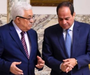 "أبو مازن": الشعب الفلسطيني يدرك ويقدر دور مصر الداعم للقضية