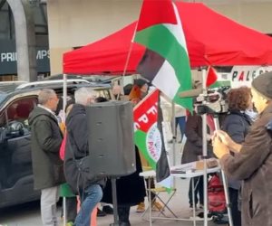 مظاهرة فى ليون ترفع شعار لا لتهجير الفلسطينيين وترفض مخطط ترامب