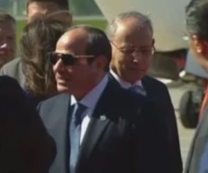 الرئيس السيسى يصل مقر إقامته بالعاصمة الروسية موسكو
