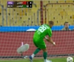 فخر الدين بن يوسف يقلص الفارق للمصرى أمام الأهلى بالدقيقة 81  لـ (4-2)