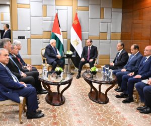 الرئيس السيسي يلتقي نظيره الفلسطيني في موسكو: مصر ستبقي دوماً داعمة للقضية الفلسطينية