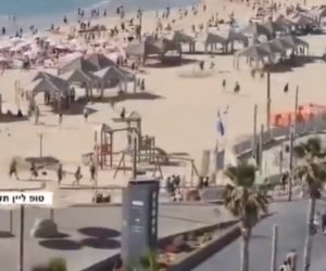 آلاف الإسرائيليين يهربون من الشواطئ المحتلة بسبب صاروخ قادم من اليمن آلاف الإسرائيليين يهربون من الشواطئ المحتلة بسبب صاروخ قادم من اليمن