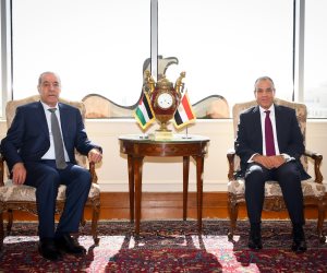 وزير‎ الخارجية والهجرة يستقبل نائب رئيس فلسطين ويؤكد دعم مصر الكامل للسلطة الوطنية الفلسطينية 