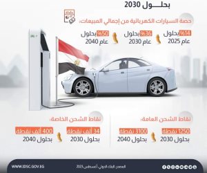 17 مليون سيارة كهربائية للمبيعات العالمية خلال العام المالي 2024-2025.. مصر تستهدف 65% تصنيع بمكون محلي بحلول 2030