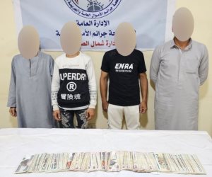 ضبط 4 عاطلين لقيامهم بالنصب على المواطنين والإستيلاء على بيانات بطاقات الدفع الإلكترونى