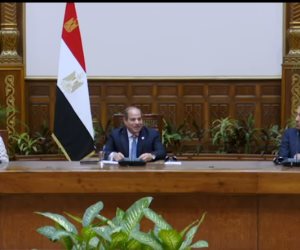 لقاء الرئيس السيسى بوفد رجال الأعمال الأمريكيين المشاركين بالمنتدى الاقتصادى بالقاهرة.. فيديو