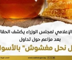 مجلس الوزراء يكشف الحقائق بعد مزاعم تداول "عسل نحل مغشوش" بالأسواق