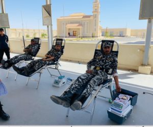حملة للتبرع بالدم بمديرية أمن البحر الأحمر