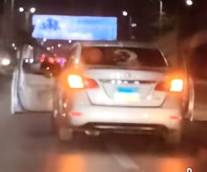 ضبط قائد سيارة ملاكى قام بأداء حركات إستعراضية حال سيره بموكب زفاف بالجيزة 