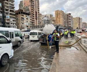 جهود مكثفة لأجهزة وزارة الداخلية لمواجهة تداعيات سوء الأحوال الجوية بمحافظة الإسكندرية