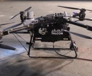 لأول مرة.. قوات الدفاع المدنى السعودى تطلق طائرة الدرون (صقر) لخدمة الحجاج