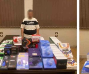 ضبط مالكي محلين لبيع أجهز ريسيفر لفك شفرات القنوات الفضائية