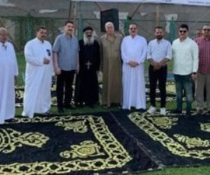 القمص إيليا يهنئ المسلمين بعيد الأضحى من ساحة الصلاة بالقنايات شرقية