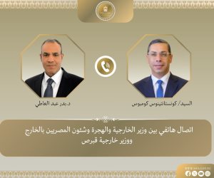 مصر وقبرص يتفقان على استمرار التنسيق للحد من التوترات في المنطقة لدعم الأمن والاستقرار 