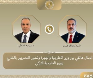 في اتصال هاتفى ..  وزير الخارجية يستعرض مع نظيره التركي الأوضاع في الشرق الأوسط
